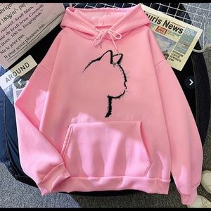 Pink Cat hoodie